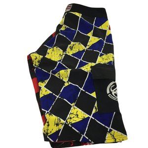 MauiBuilt Swim Board Shorts Mens 29 Red Blue